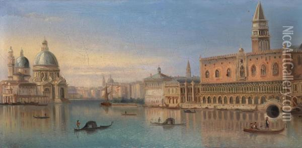 Venice Oil Painting - Ferdinand Lepie