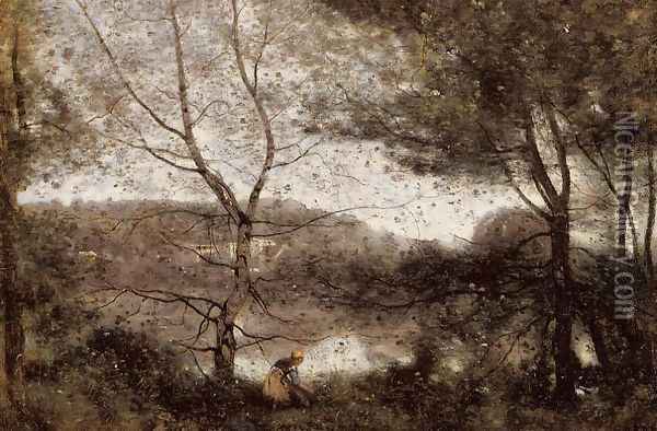 Ville d'Avray II Oil Painting - Jean-Baptiste-Camille Corot