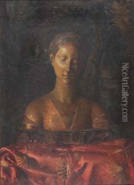 Unknown Beauty Oil Painting - Lothar von Seebach