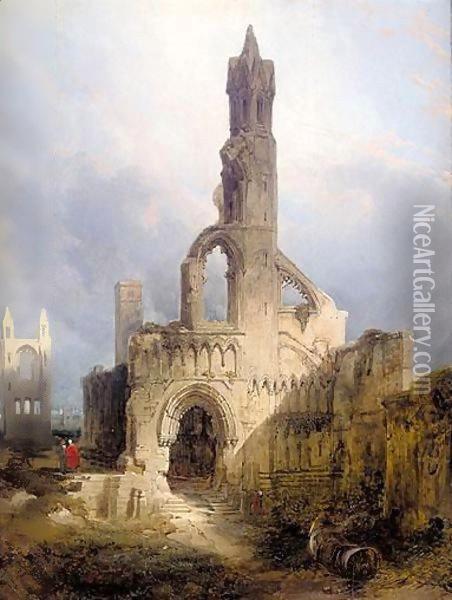 The Ruins Of St Andrews Cathedral Oil Painting - David Roberts