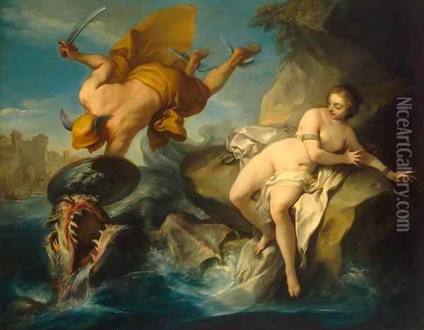 Perseus and Andromeda Oil Painting - Carle van Loo