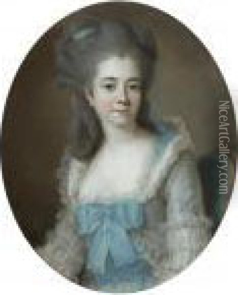 Portrait Of Madame Aignan De Sanlot Oil Painting - Elisabeth Vigee-Lebrun