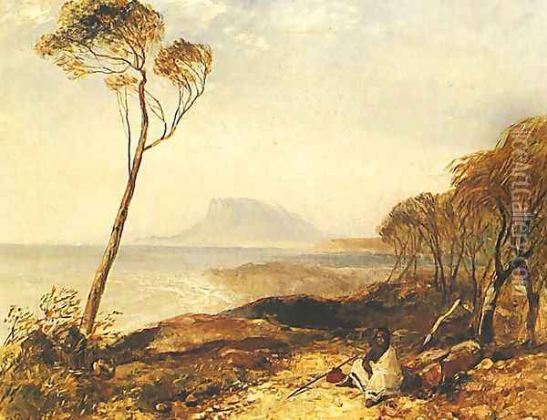 Maria Island From Little Swanport, Van Diemen's Land Oil Painting - John Skinner Prout