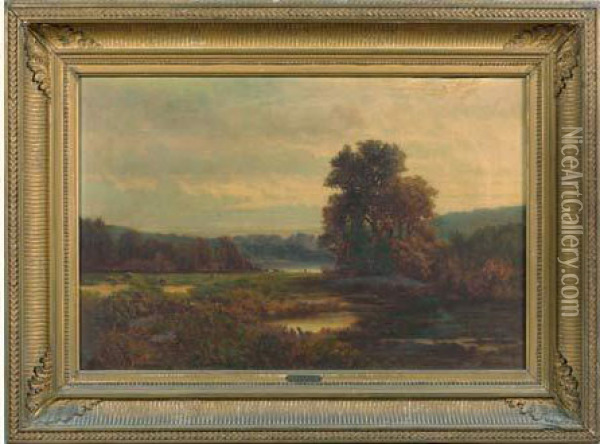 Bord De Riviere Oil Painting - Richard Henry Fuller