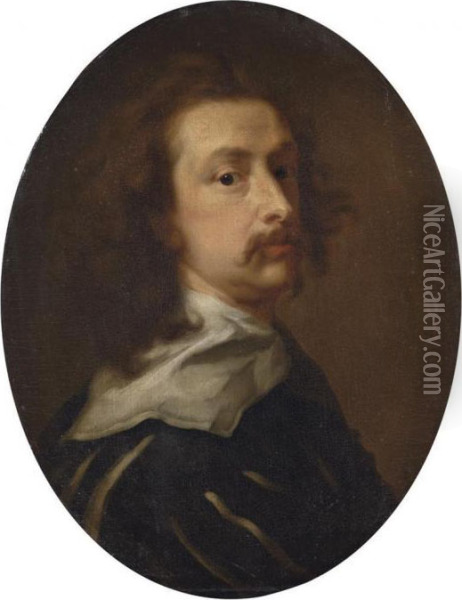 Portrait Of Sir Anthony Van Dyck Oil Painting - Sir Anthony Van Dyck