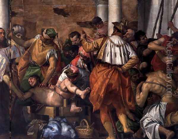 Martyrdom of St Sebastian (detail) Oil Painting - Paolo Veronese (Caliari)
