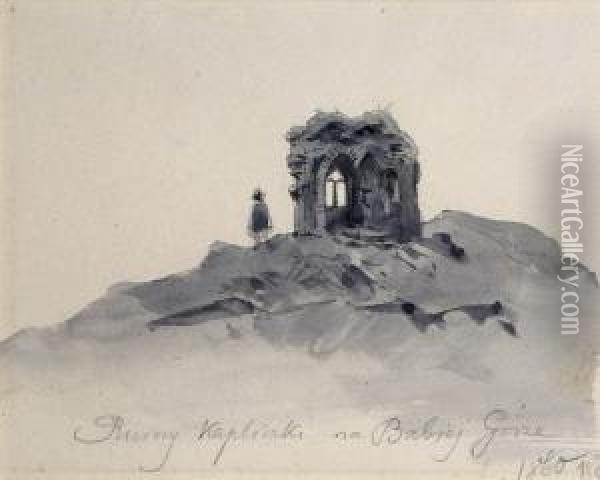 Ruiny Kapliczki Oil Painting - Waleri Eliasz-Radzikowski