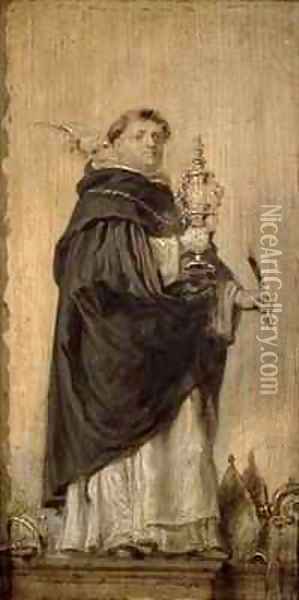 St Thomas Aquinas Oil Painting - Abraham Jansz. van Diepenbeeck