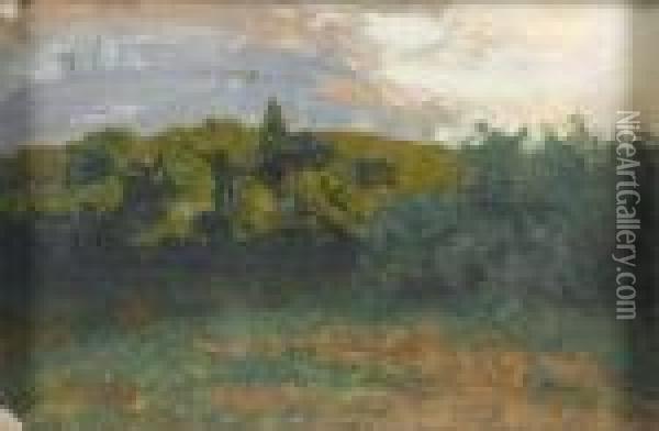 Study For A Landscape Oil Painting - Isaak Ilyich Levitan
