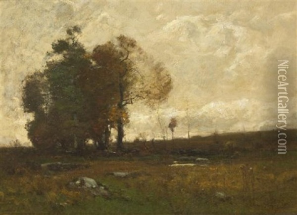 Fall Fields Oil Painting - John Francis Murphy