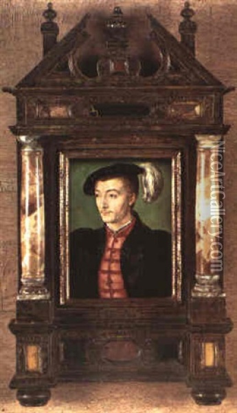 Portrait Presume De Gaston De Foix, Duc De Nemours Oil Painting -  Corneille de Lyon