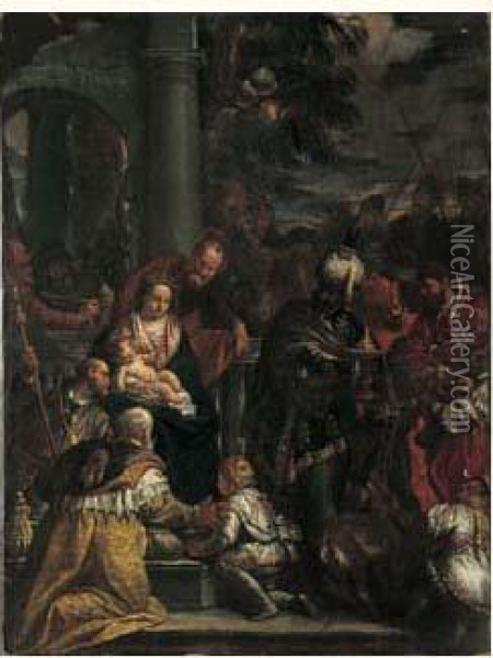 L'adoration Des Mages Oil Painting - Paolo Veronese (Caliari)