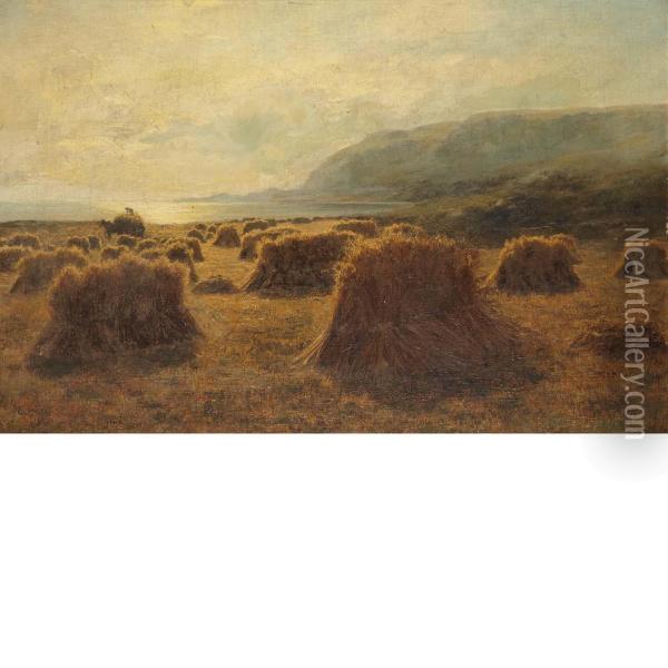 Haystacks Oil Painting - Duncan Cameron