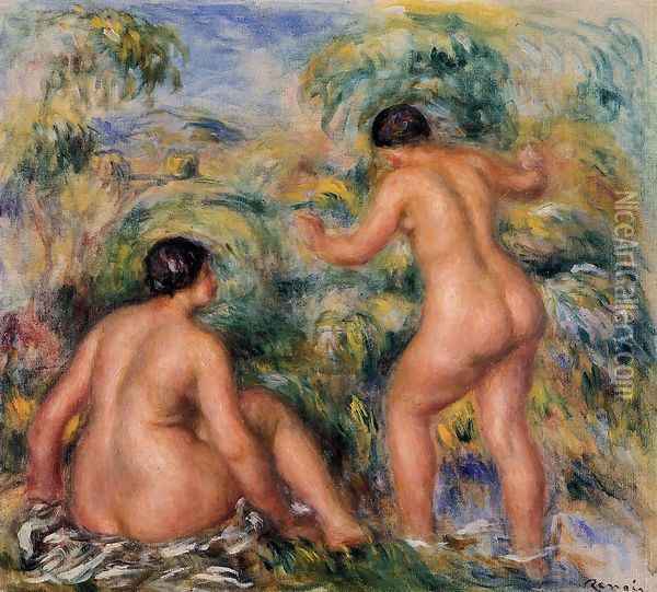 Bathers3 Oil Painting - Pierre Auguste Renoir