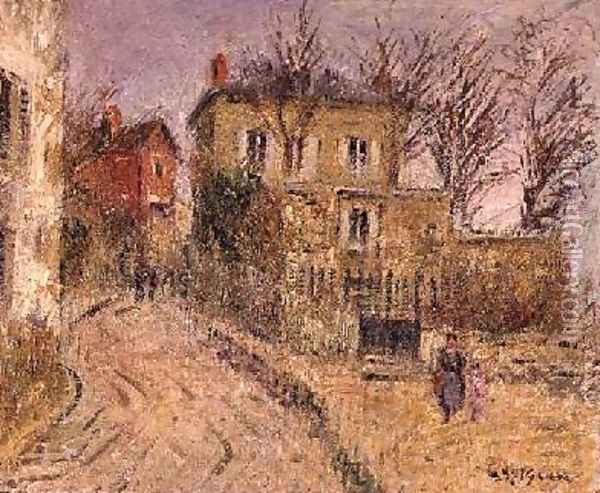 The Village Road Oil Painting - Gustave Loiseau