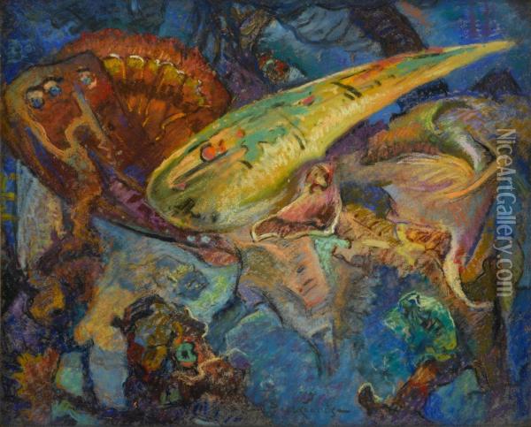 Beneath The Sea Oil Painting - Hugh Henry Breckenridge
