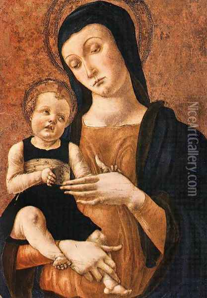 Mary And Child Oil Painting - Alvise Vivarini