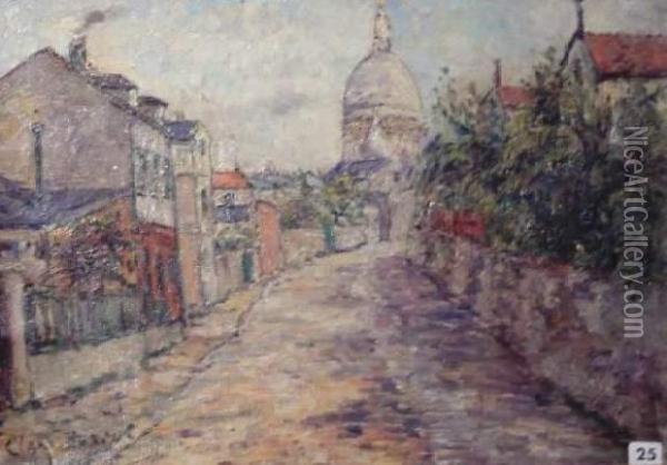 Montmartre Oil Painting - Adolphe Clary-Baroux