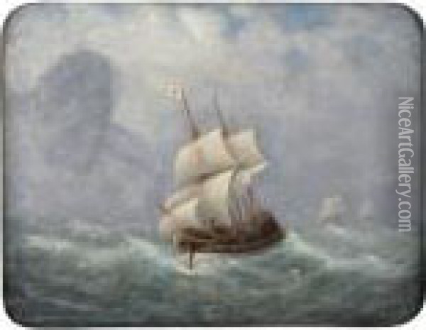 A Frota Do Vasco Da Gama Oil Painting - Luis Ascensio Tomasini