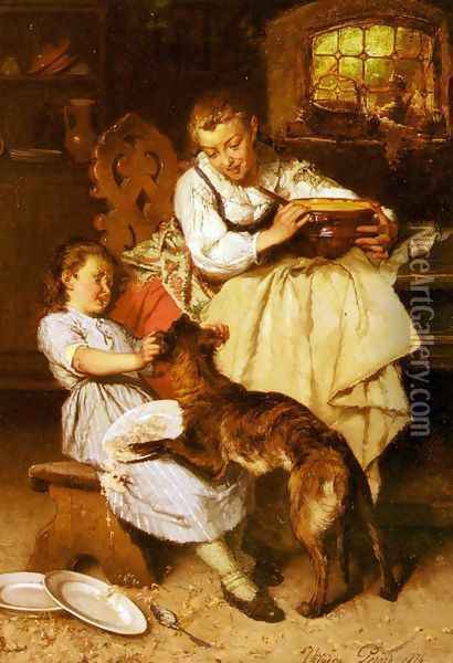 The Unwanted Guest Oil Painting - Theodore Gerard