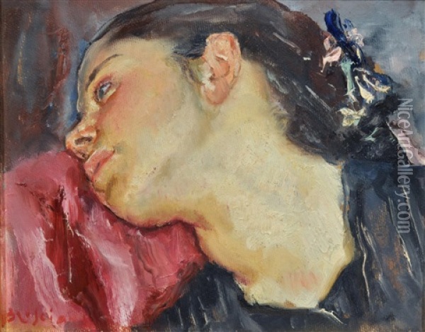 Figura Femminile Oil Painting - Antonio Bresciani