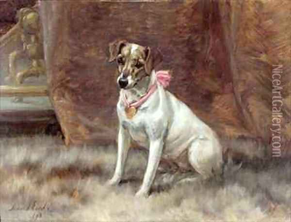 The Pink Bow Oil Painting - Maud Earl