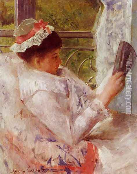 Woman Reading Aka Lydia Cassatt Oil Painting - Mary Cassatt