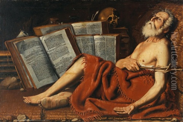 Saint Jerome Oil Painting - Lionello Spada