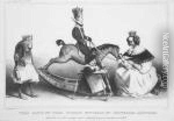 Tres Hauts Et Tres Puissans Moutards Et Moutardes Legitimes Oil Painting - Honore Daumier
