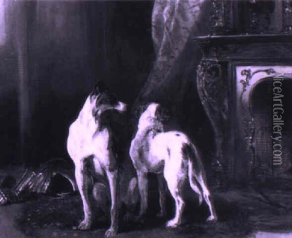 Warm Hearth Oil Painting - Johann Matthias Ranftl