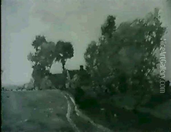 The Path To The House Oil Painting - Henry Ward Ranger