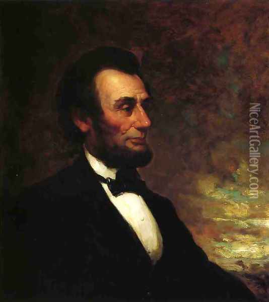 Portrait of Abraham Lincoln Oil Painting - George Henry Story