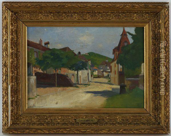 Village De Campagne Oil Painting - Gustave Jeanneret