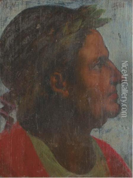 The Emperor Galba Oil Painting - Giorgio Vasari