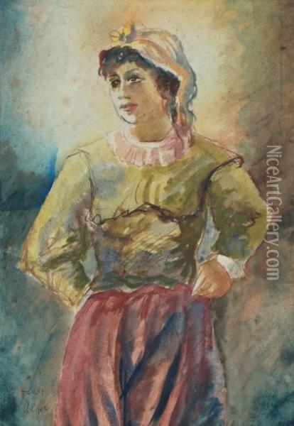 Jeune Femme Oil Painting - Adolphe Feder