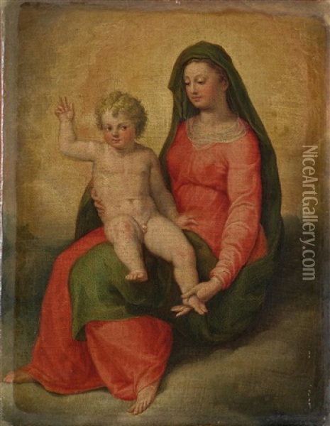 Madonna Mit Kind Oil Painting - Bartolomeo Cesi
