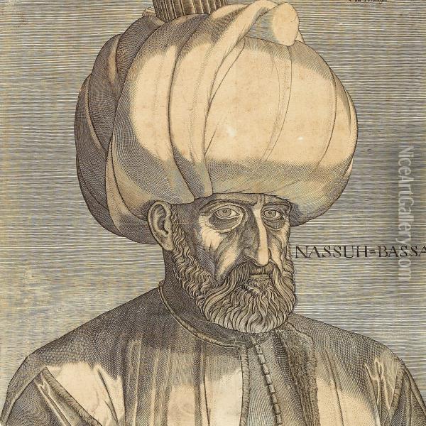 Sultan Suleimanii Oil Painting - Melchior Lorick Lorch