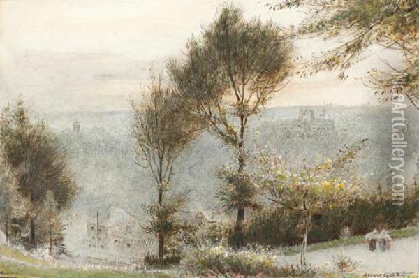 Winchester Oil Painting - Albert Goodwin