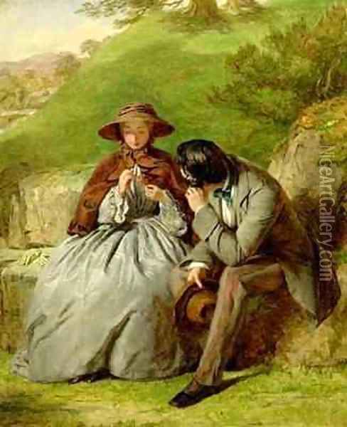 Lovers Oil Painting - William Powell Frith