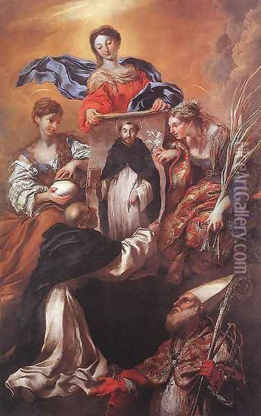 The Miracle of Soriano 1655 Oil Painting - Giovanni Benedetto Castiglione