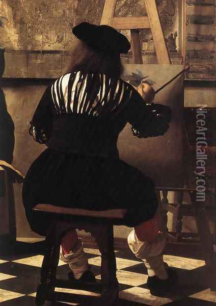 The Art of Painting [detail: 3] Oil Painting - Jan Vermeer Van Delft
