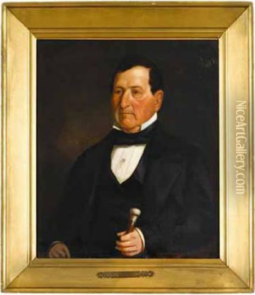 Portrait Of New Jersey Governor Oil Painting - David Broderick Walcutt