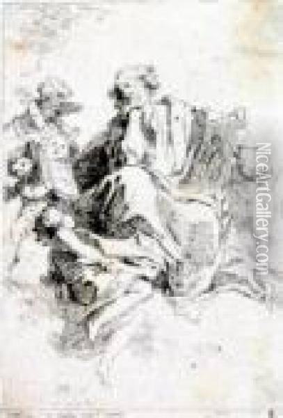 St. Lukas Oil Painting - Jean-Honore Fragonard
