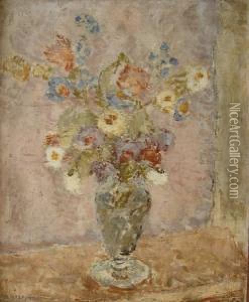Kwiaty W Wazonie Oil Painting - Wladyslaw Stapinski