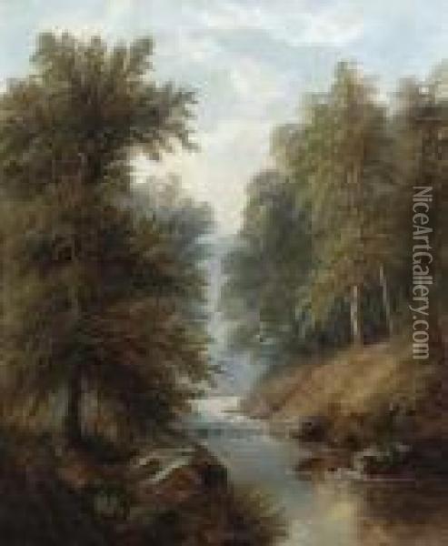 In Bolton Woods Oil Painting - William Mellor