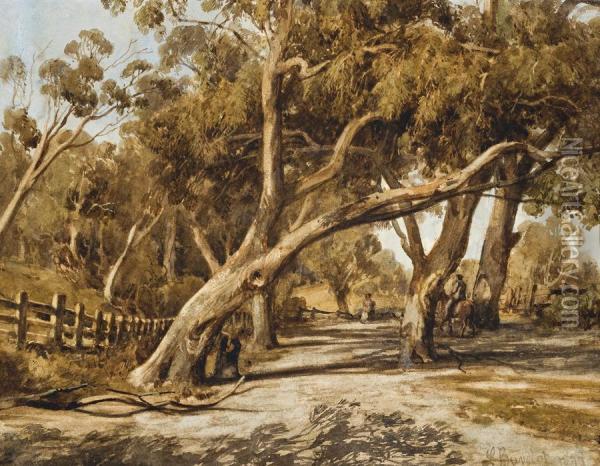 Country Road Oil Painting - Abraham Louis Buvelot