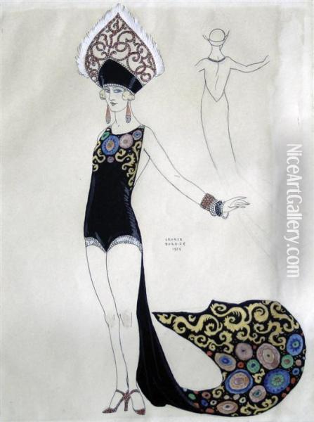 Costume Design Oil Painting - Georges Barbier