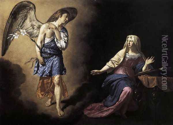 The Annunciation 1667 Oil Painting - Adriaen Van De Velde