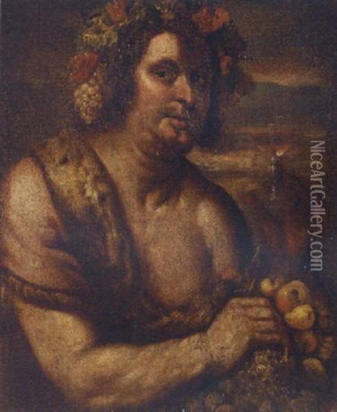 Bacchus Oil Painting - Johann Carl Loth
