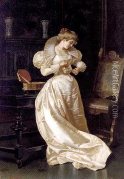 The Love Letters Oil Painting - Pio Ricci
